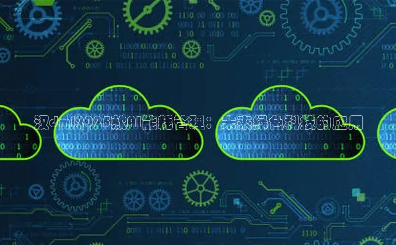 汉dmi2025款AI能耗管理：未来绿色科技的应用